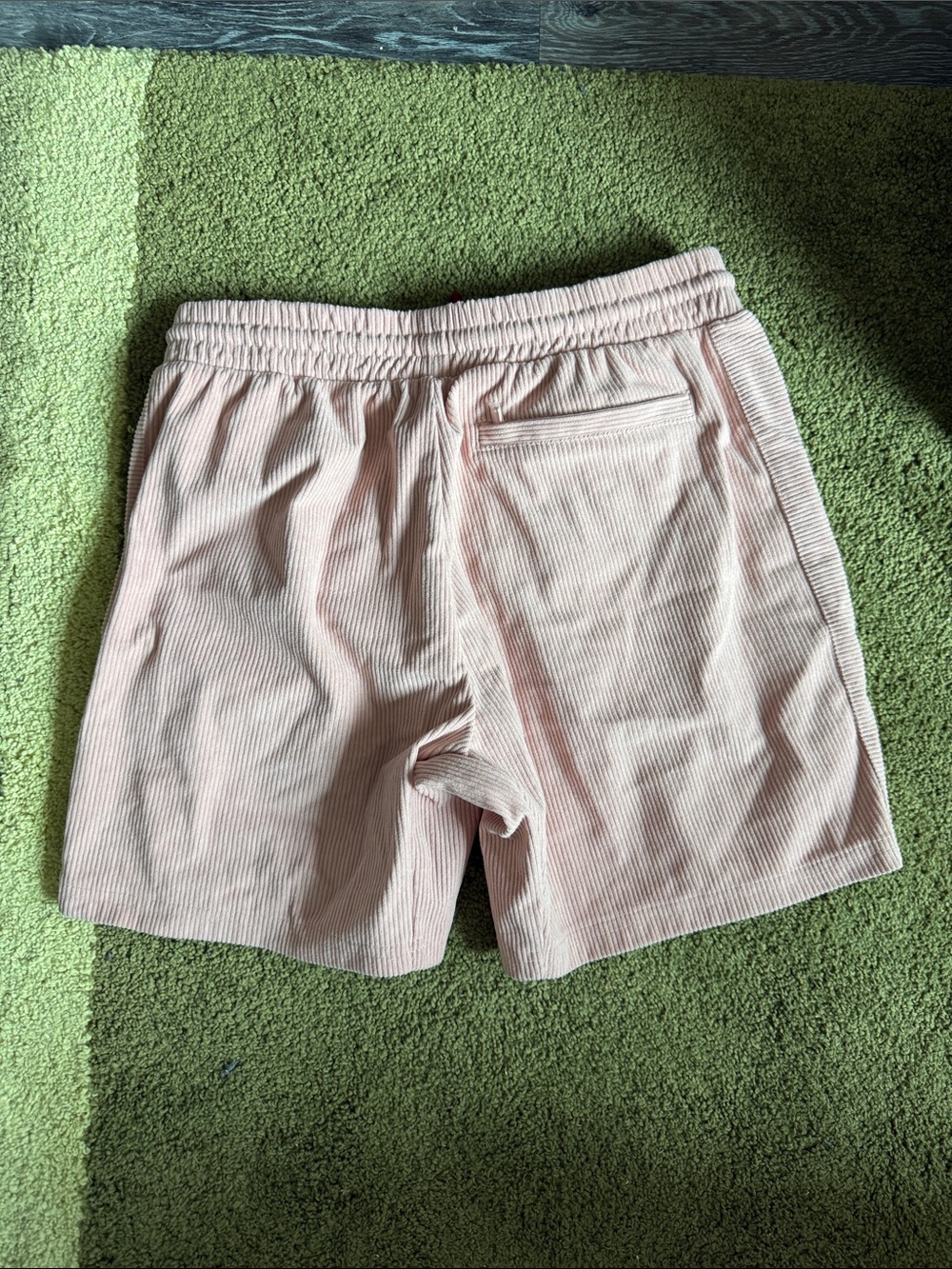 Fabletics Pale Pink Corduroy Elastic-Waist Shorts - Picture 2 of 2